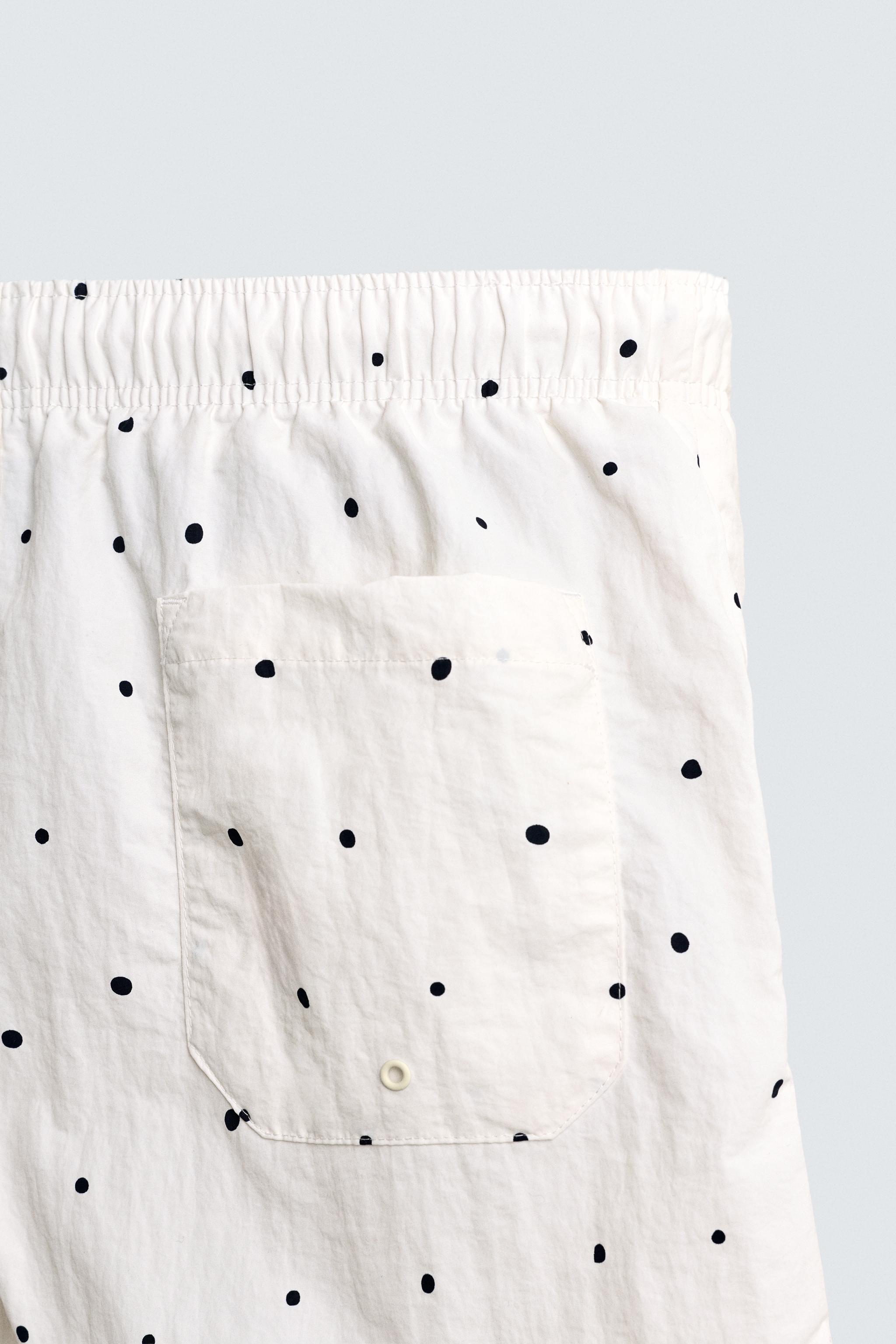 MAILLOT DE BAIN MI-LONG À POIS